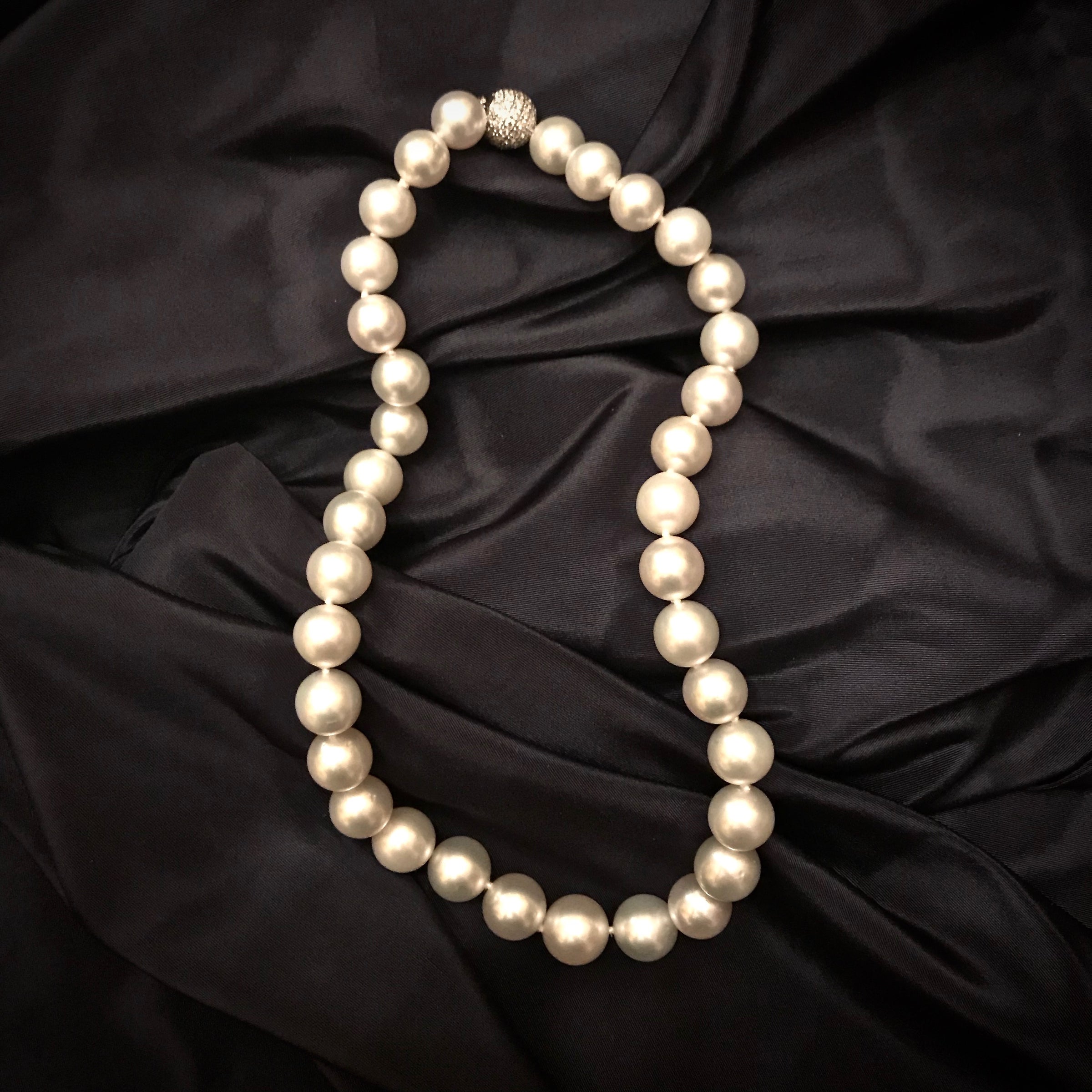 cartier south sea pearl necklace