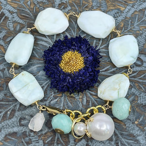 Opal Nugget Celestial Bracelet