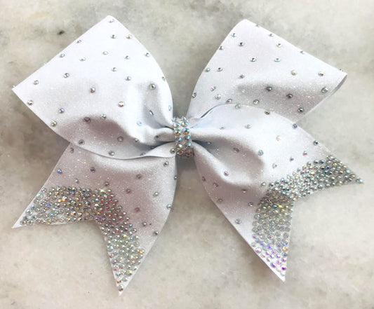 Vertical Ombre Glitter Rhinestone Bow