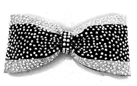 Vertical Ombre Glitter Rhinestone Bow