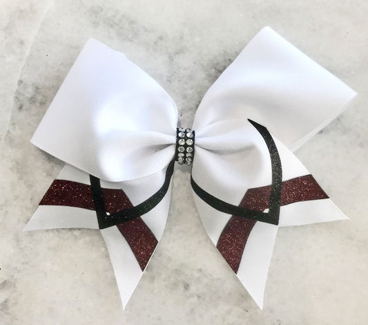 glitter, glitter ribbon, tick tock bow, glitter bow, cheer bow, cheer,  cheerleader, cheerleading, spirit, cheer ribbon, NFL ribbon, school ribbon,  sports, sports ribbon, grosgrain, grosgrain ribbon, bling ribbon, sparkle  ribbon,pom pom ribbon