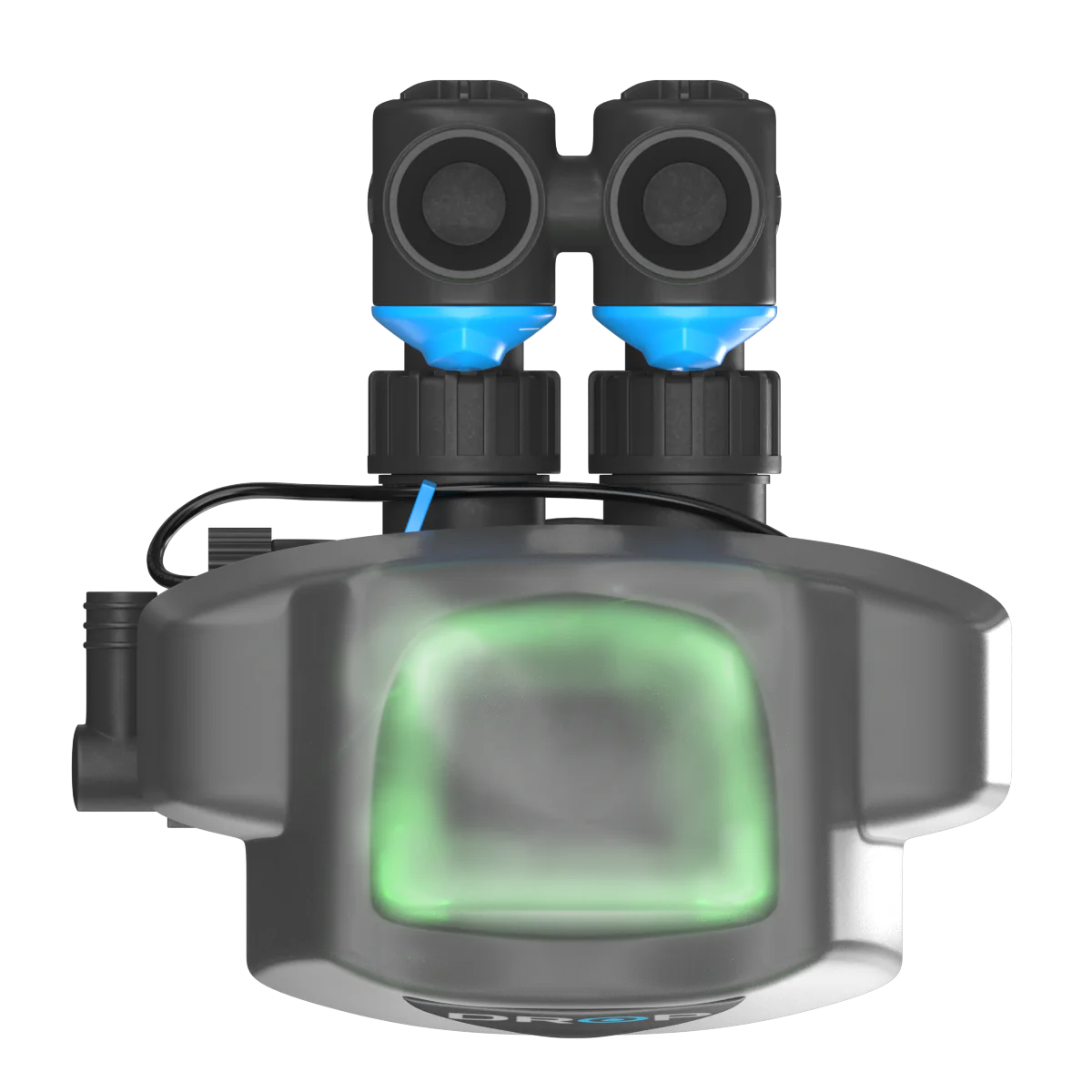 Top View of Drop Water Softener Valve 