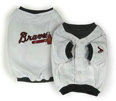 atlanta braves pet jersey