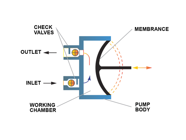 diaphragm pump diagram