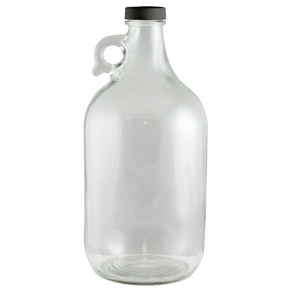 Clear Flint 1/2 Gallon Glass Growler or Jug