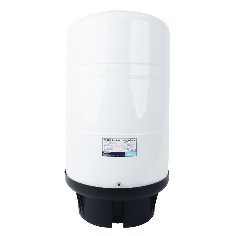 NeoPure Tank RO Storage 20 Gal, 16" dia x 31" h, 3/4" MNPT White