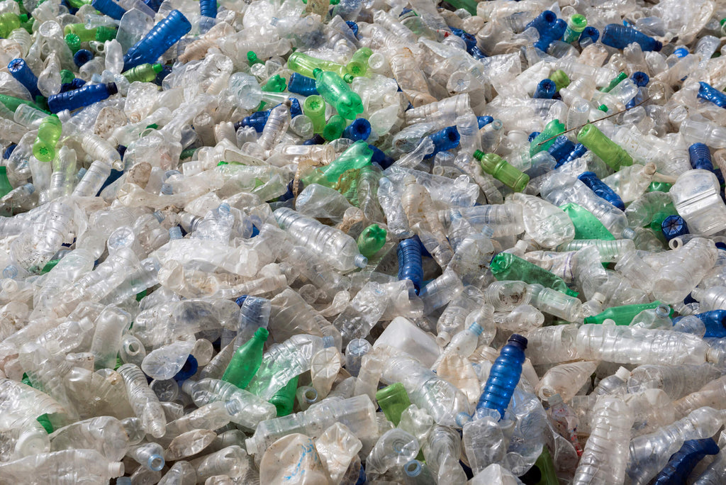 plastic water bottle waste