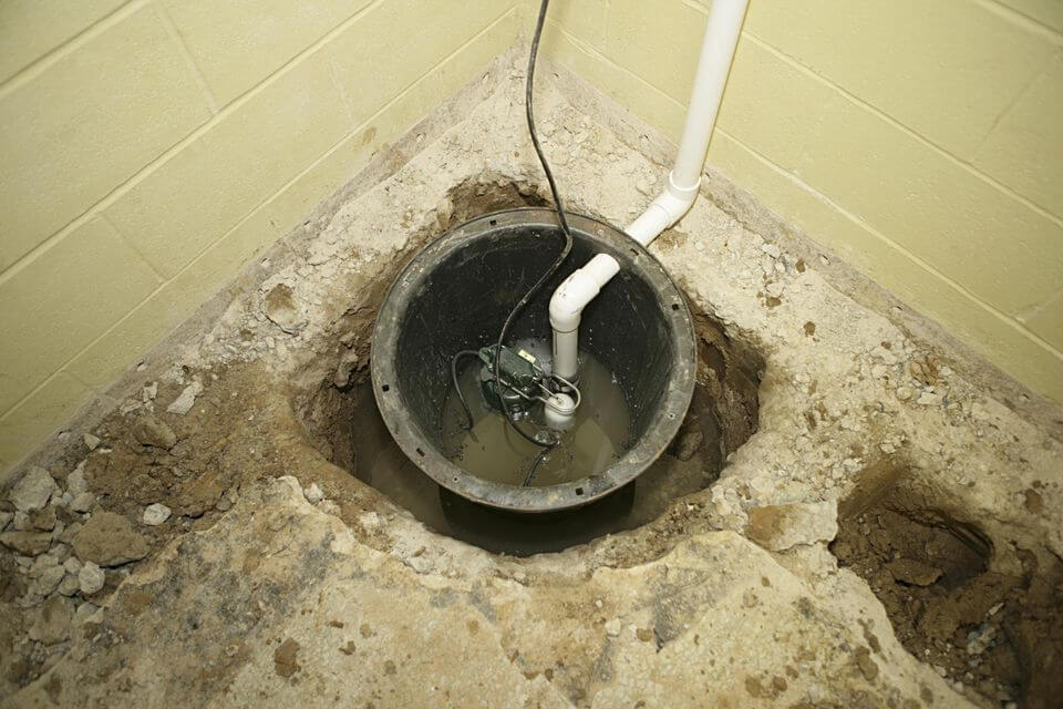 sump pump installation