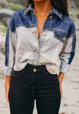 The Denim Dan Top - The Fringed Teepee