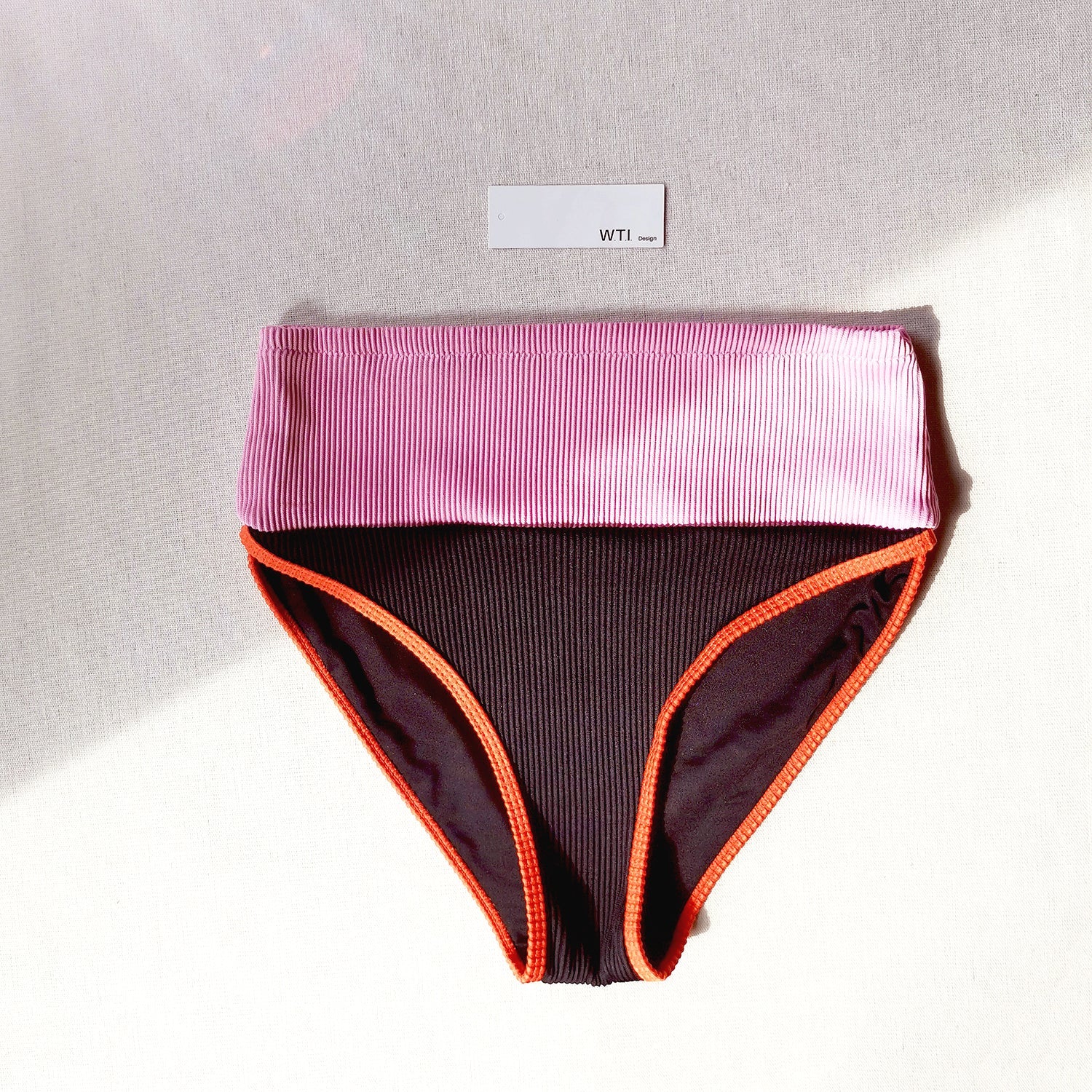Color Block Ribbed High Waist Crop Bikini Swimsuit TL20 – W.T.I. Design