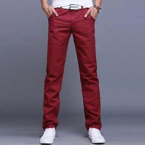 slim fit business casual pants