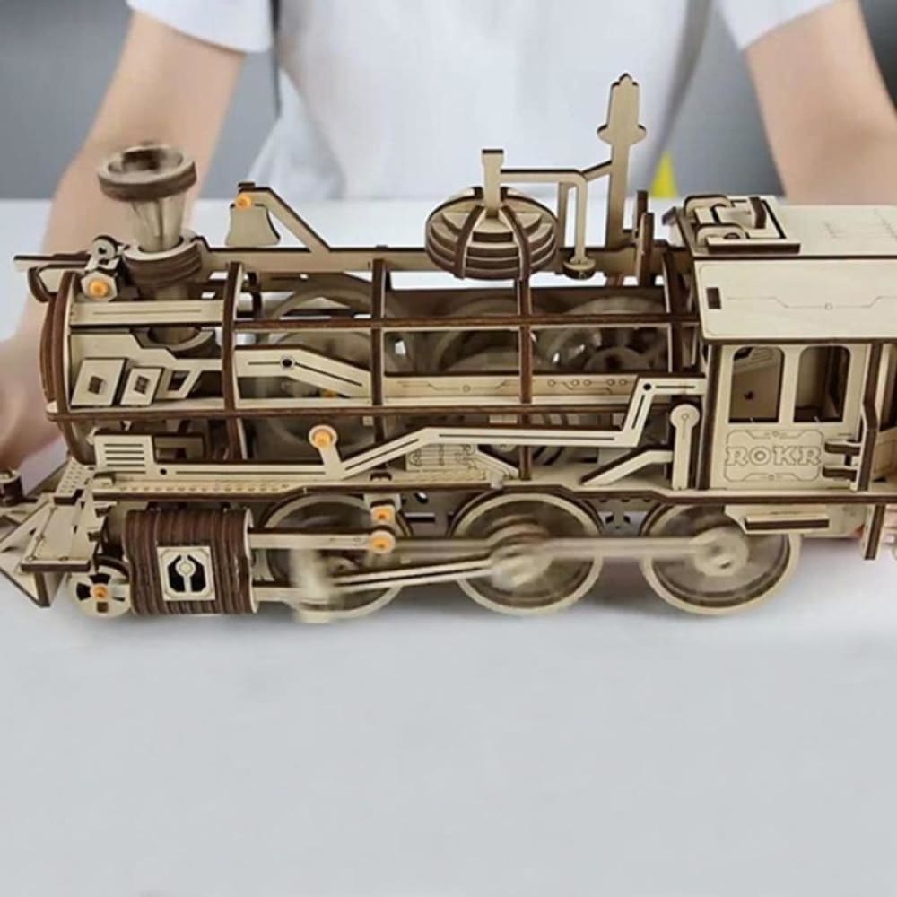 3d wooden train puzzle