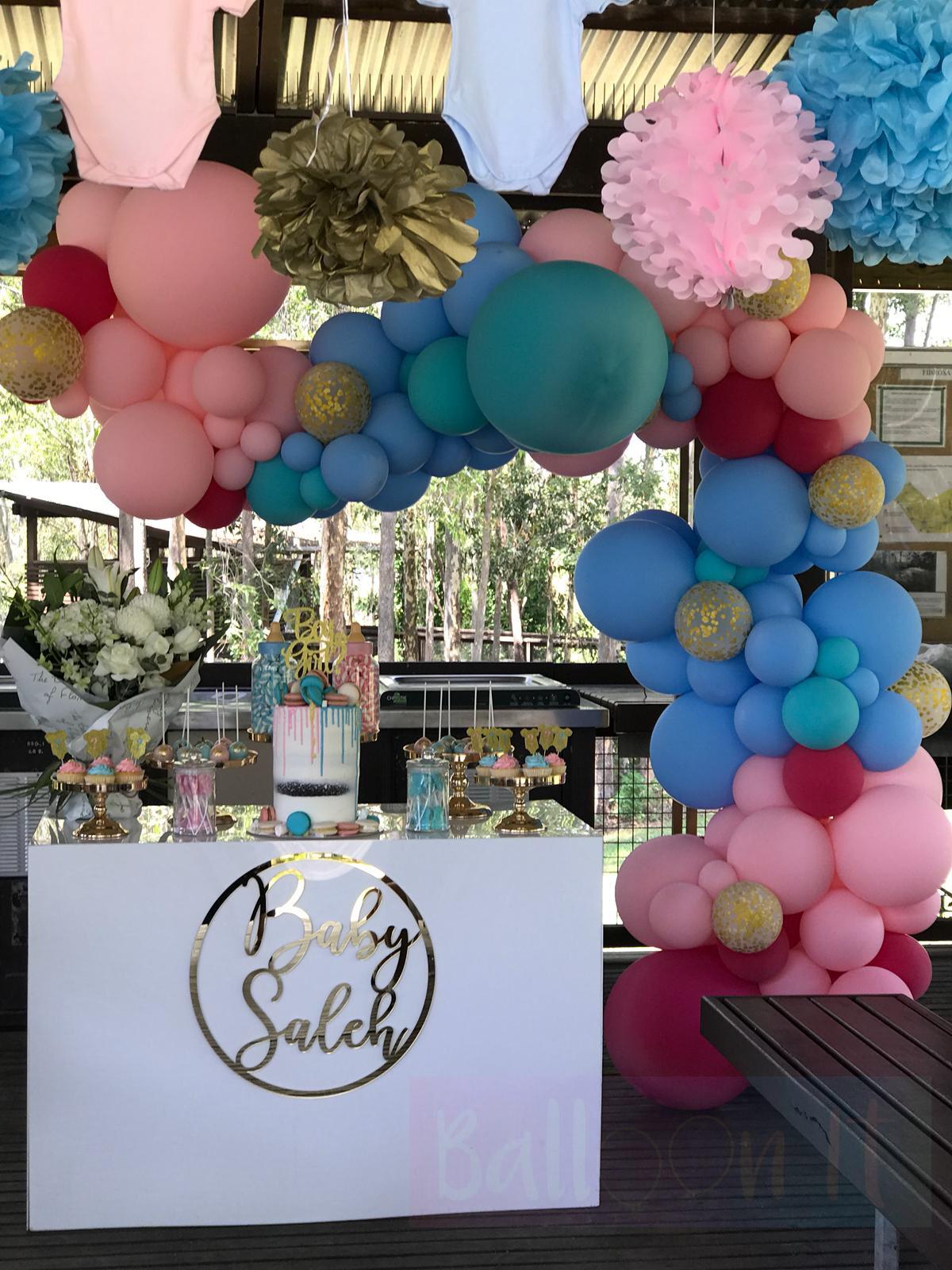 baby shower balloon decorations