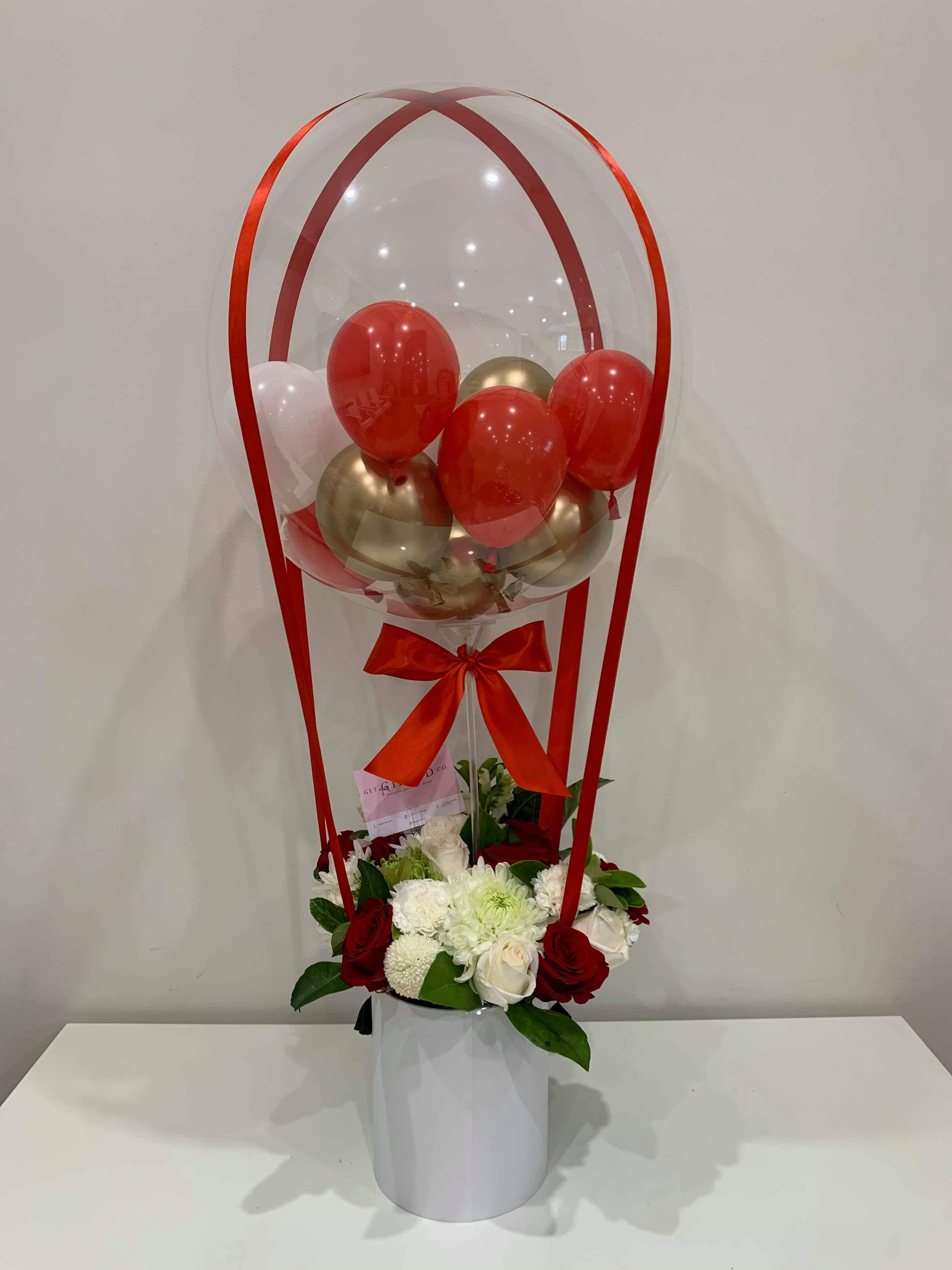 Valentines Flower/Hot Air Balloon Gift – Balloonit