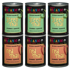 Biodynamic & Organic Red and Green Thai Curry Sauce (6-Pack) - Bubble Goods