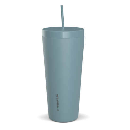 Hydrapeak 25 oz Traveler Insulated Stainless Steel Tumbler with Straw Modern Blue