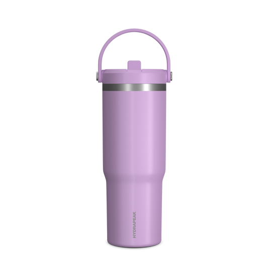 Custom Plastic Tumbler with Handle 32 OZ Big Cups With Lids and Straws