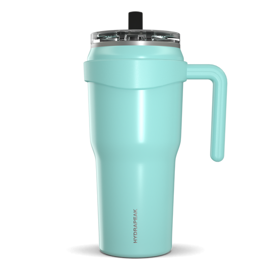 Hydrapeak Roadster 40oz Tumbler with Handle and Straw Lid Modern Blue