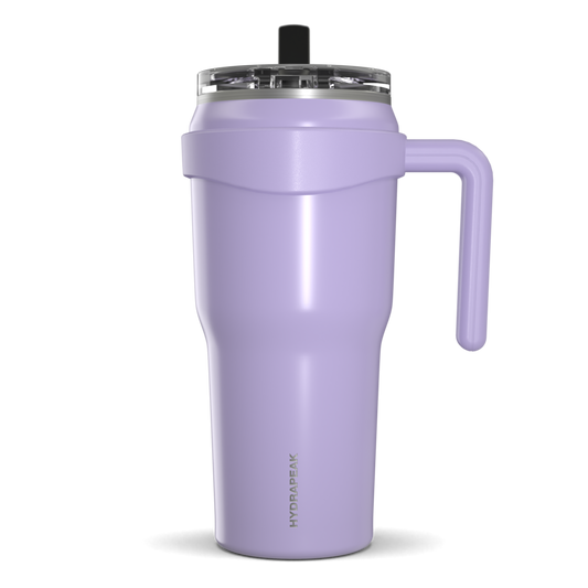 Hydrapeak Roadster 40oz Tumbler With Handle And Straw Lid Lavender