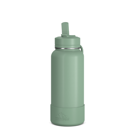 Hydrapeak 72oz Insulated Water Bottle with Chug Lid White