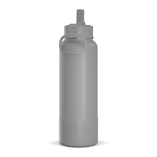 HYDRAPEAK Flow 32oz Stainless CREAM LEOPARD Insulated StrawLid Water Bottle  New