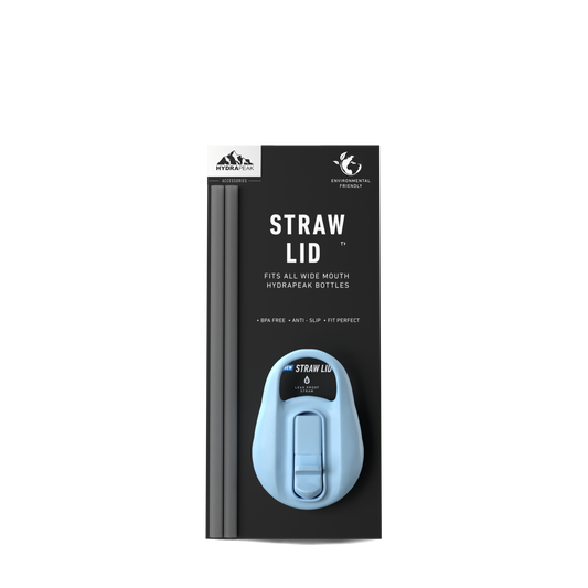 Straw Lid With Flexible Handle - Black