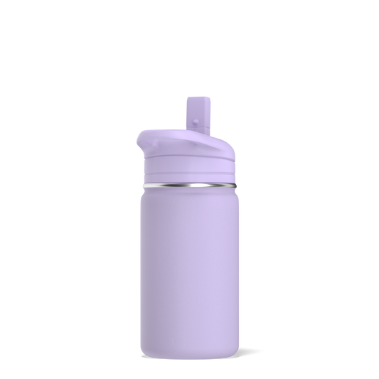 Hydrapeak Mini 14oz Kids Water Bottle with Straw Lid Insulated