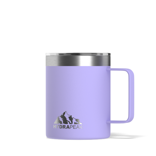 Hydrapeak 14oz Stainelss Steel Coffee Mug With Handle And Lid Digital  Lavender : Target