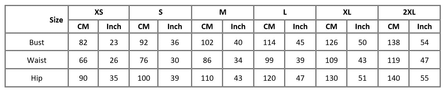 3 by 3 tees size chart