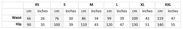homebody joggers size chart