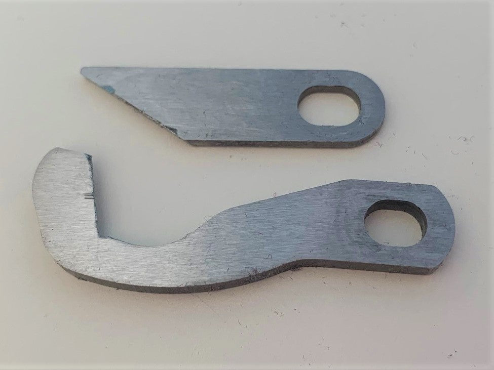 overlocker blades showing nicks