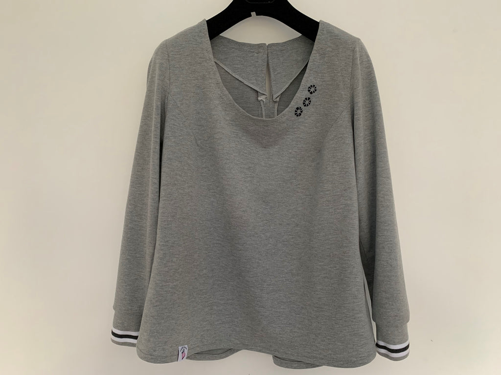 Everyday Amazing Top in grey jersey fabric