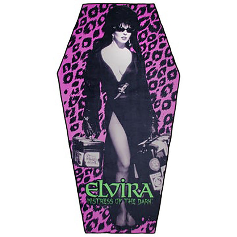 Leopard Elvira Beach Towel - Violet Vixen product image