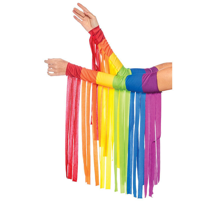 rainbow gay pride winter scarf and glove set