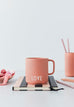 Design Letters - Mug en porcelaine LOVE Rose Nude