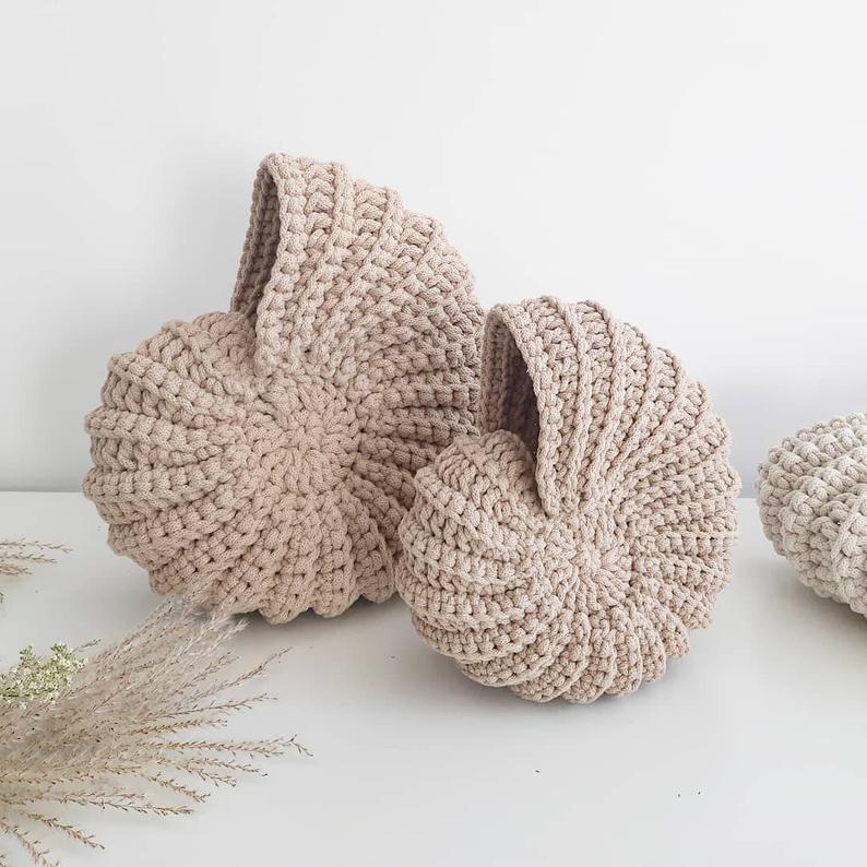 Coquillage Rond En Crochet Beige Profond Cool Kids Atelier