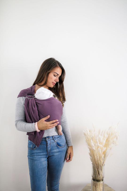 Porte Bebe Physiologique Purple Rain En Coton Polaire Biologique Viole Cool Kids Atelier