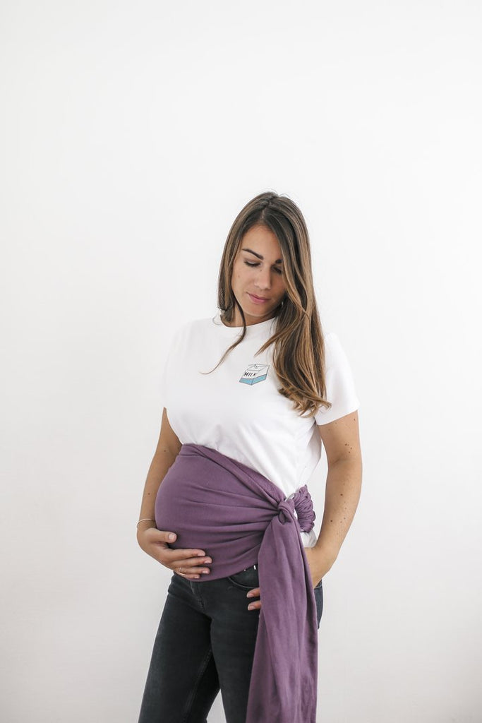 Porte Bebe Physiologique Purple Rain En Coton Polaire Biologique Viole Cool Kids Atelier