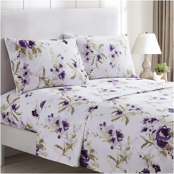 purple print sheets