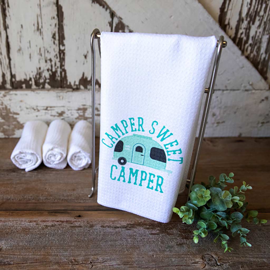 Personalized Retirement Fishing Towel, Camper Kitchen Decor, Embroidered  Towels, Fish on Dad 