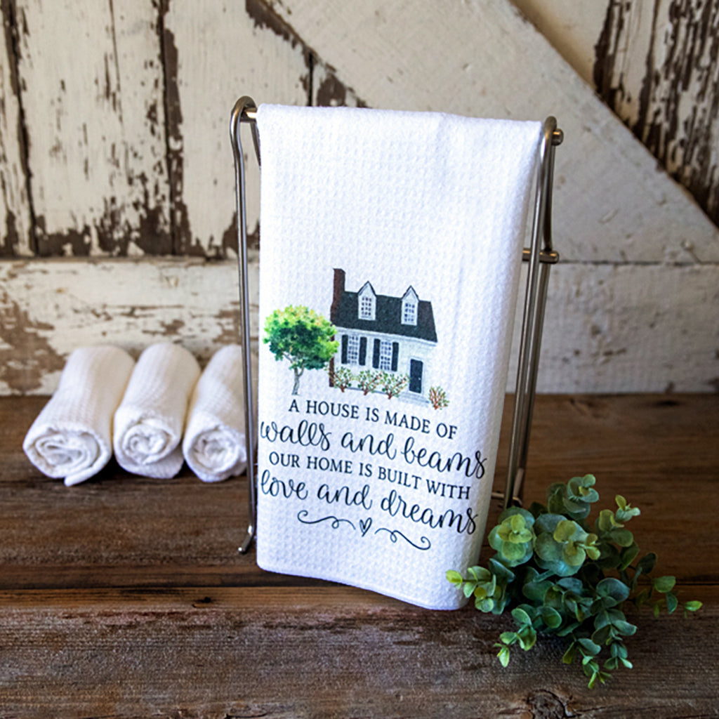 Seasoned with Love Family Name Tea Towel - Personalized Kitchen