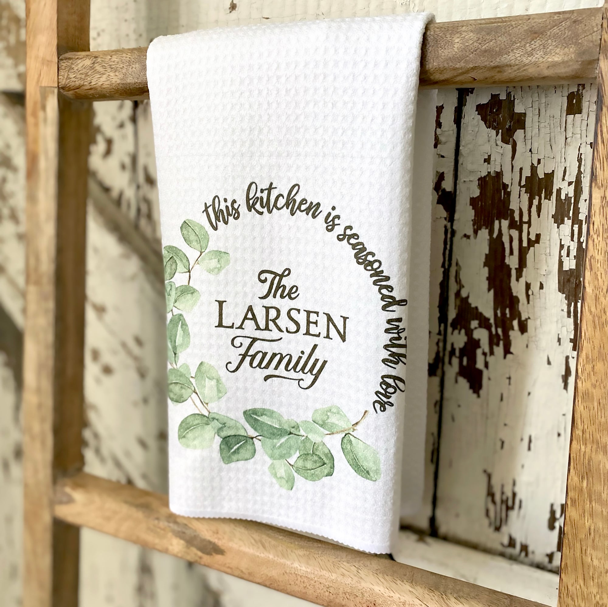 Personalized Kitchen Towels 2 Pc Set for the Cooking Couple