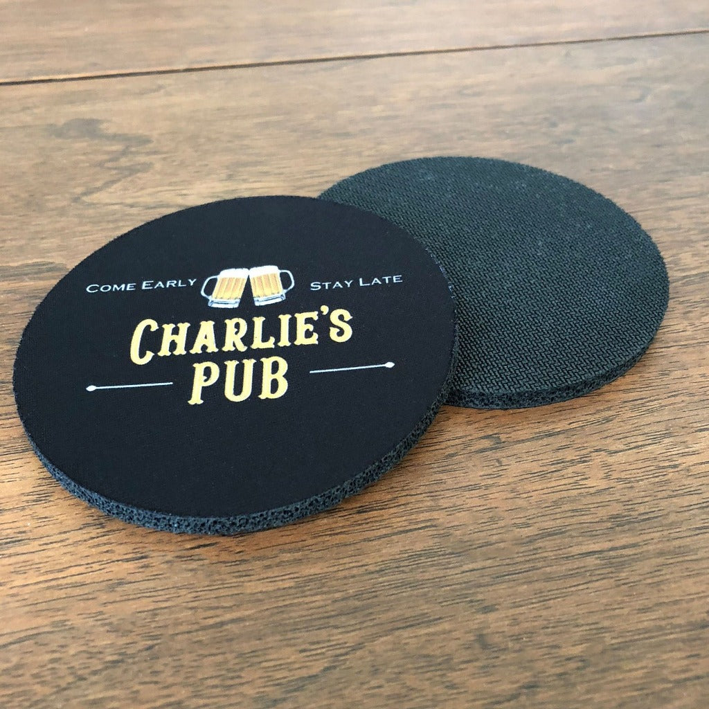 personalized bar coasters