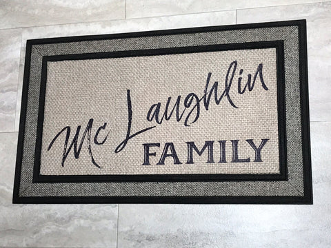 Personalized Welcome Mat Realtor Gift Wedding Housewarming Gift