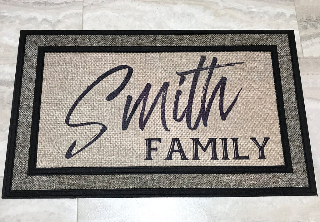 Personalized Welcome Mat Realtor Gift Wedding Housewarming Gift