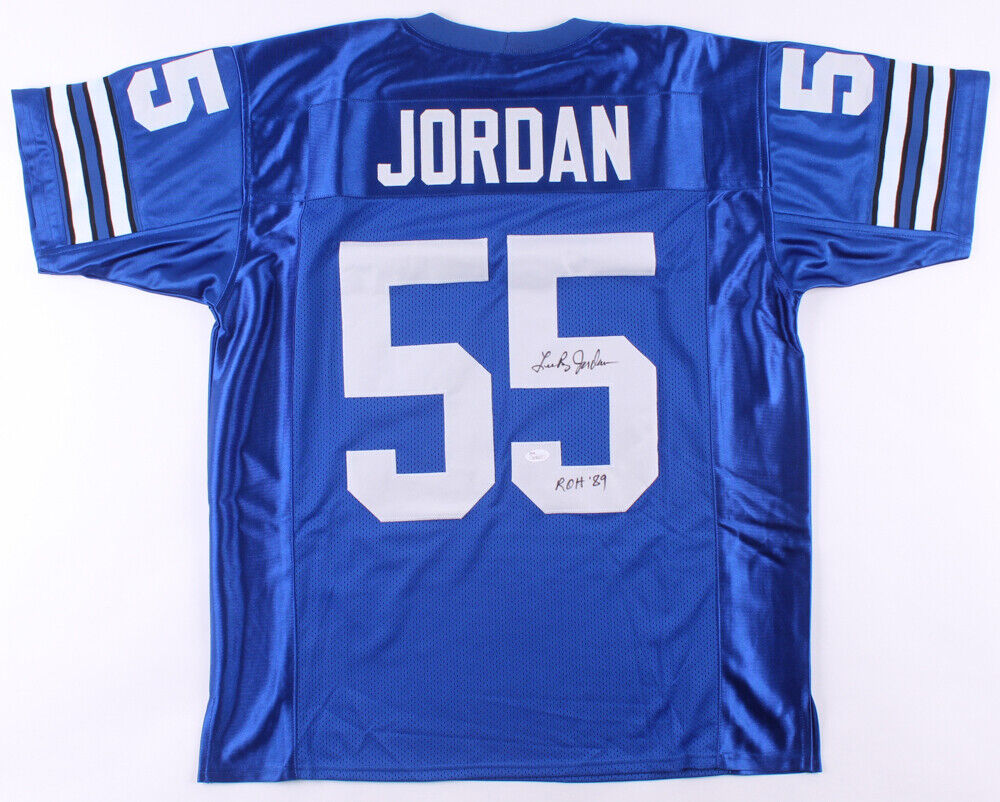 Lee Roy Jordan Signed Dallas Cowboys Blue Jersey Inscribed 'ROH 89' (J –