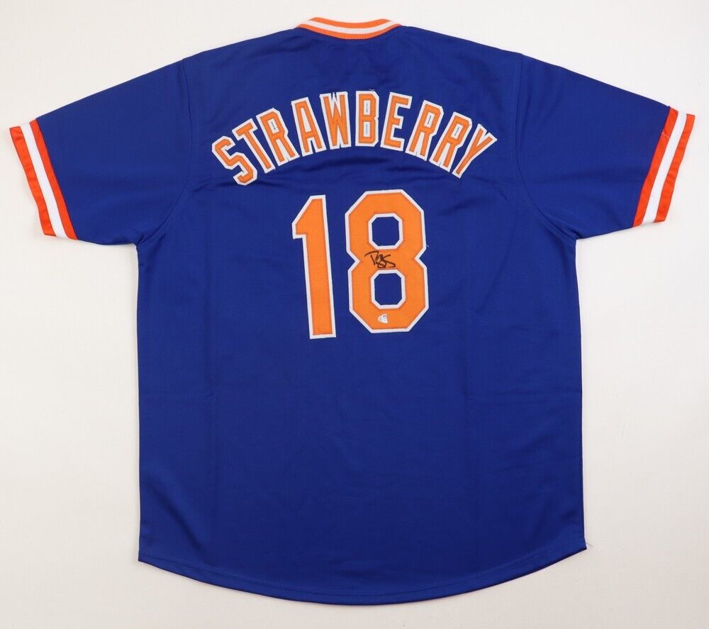 Darry Strawberry Signed & Inscribed '86 Mets Jersey - CharityStars