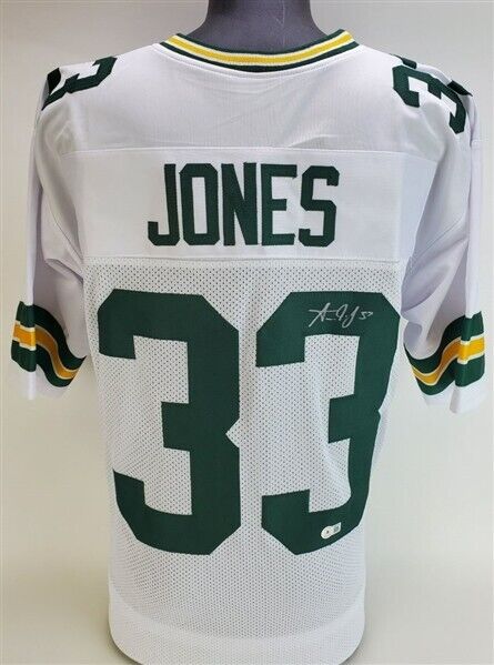 Packers #33 Aaron Jones Away Youth Nike Game Jersey 18 20 XL White