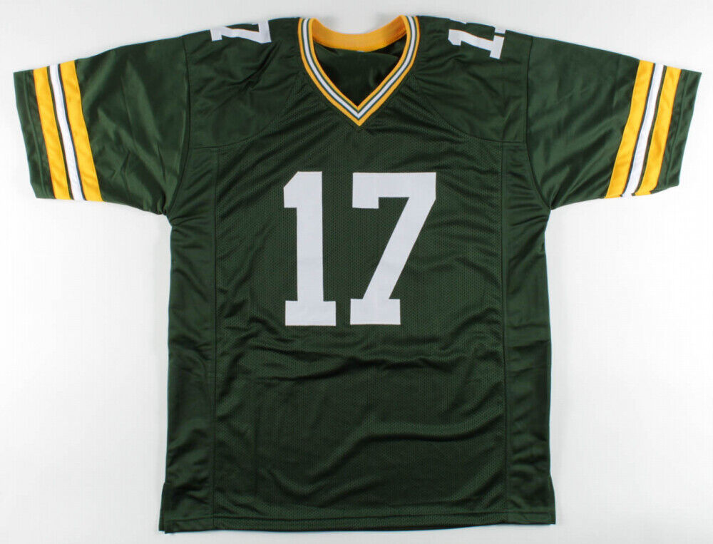 Davante Adams Signed Pro-Style Yellow Football Jersey (Beckett)