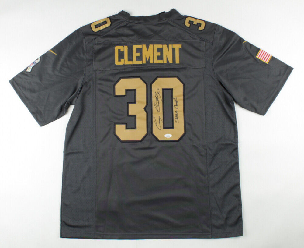 Corey Clement Signed Philadelphia Eagles Salute To Service Jersey (JSA –